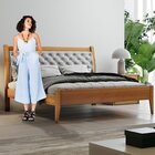 Conjunto Cama Casal Queen 160cm Vivare, Cômoda 5 Gavetas Uniq