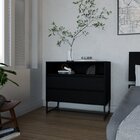 Conjunto Cama Casal Queen E Cômoda 2 Gavetas Concept Cabecasa