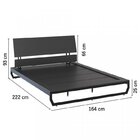 Conjunto Cama Casal Queen E Cômoda 2 Gavetas Concept Cabecasa