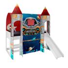 Conjunto Cama Com Escorregador E Mini Cama Com Leds Weimar Br