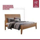 Conjunto Cama De Casal Queen Em Madeira Maciça 160cm E Cômoda