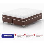 Conjunto Cama King Riviera 1,93x2,03x0,65 Montreal Marrom