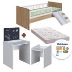 Conjunto Cama Montessoriana Com Colchão Ortobom E Escolinha I