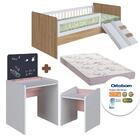 Conjunto Cama Montessoriana Com Colchão Ortobom E Escolinha I