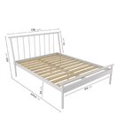 Conjunto Cama Queen 2 Mesa De Cabeceira E Arara De Roupas Em