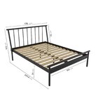 Conjunto Cama Queen 2 Mesas De Cabeceira Em Aço Begônia Cabec