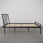 Conjunto Cama Queen 2 Mesas De Cabeceira Em Aço Begônia Cabec