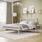 Conjunto Cama Queen 2 Mesas De Cabeceira Em Aço Begônia Cabec