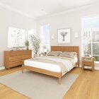 Conjunto Cama Queen Com 2 Mesas De Cabeceira E Cômoda Oiti Ca