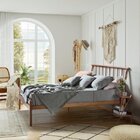 Conjunto Cama Queen E 1 Mesa De Cabeceira Em Aço Begônia Cabe