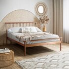 Conjunto Cama Queen E 1 Mesa De Cabeceira Em Aço Begônia Cabe