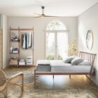 Conjunto Cama Queen E Arara De Roupas Em Aço Begônia Cabecasa