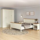 Conjunto Cama Queen Guarda-roupa 4 Portas 2 Mesas De Cabeceir