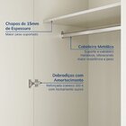 Conjunto Cama Queen Guarda-roupa 4 Portas 2 Mesas De Cabeceir