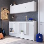 Conjunto Cama Solteiro Articulável E 2 Armários Aéreos Latino