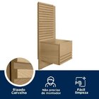 Conjunto Cama Solteiro Com Cabeceira E 1 Mesa De Apoio Com Le