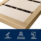 Conjunto Cama Solteiro Com Cabeceira E 2 Mesas De Apoio Com L