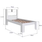 Conjunto Cama Solteiro E 02 Mesas De Cabeceira Proddy