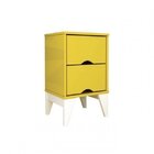 Conjunto Cama Solteiro E Mesa De Cabeceira 2 Gavetas Mônaco T