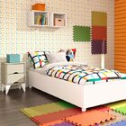 Conjunto Cama Solteiro e Mesa de Cabeceira 2 Gavetas Mônaco T