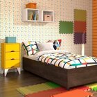 Conjunto Cama Solteiro E Mesa De Cabeceira 3 Gavetas Mônaco T