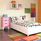 Conjunto Cama Solteiro e Mesa de Cabeceira 3 Gavetas Mônaco T