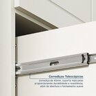 Conjunto Cama Solteiro, Guarda-roupa 4 Portas E 1 Mesa De Cab