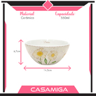 Conjunto Canecas E Bowl Cerâmica Lovely Garden 8pçs