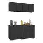 Conjunto Cantinho Do Café Armário E Aparador 4 Portas Multimó