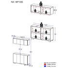 Conjunto Cantinho Do Café Armário E Aparador 4 Portas Multimó