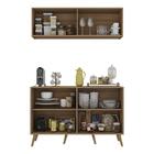 Conjunto Cantinho Do Café Retrô Armário E Aparador 4 Portas M