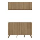 Conjunto Cantinho Do Café Retrô Armário E Aparador 4 Portas M