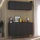 Conjunto Cantinho Do Café Retrô Armário E Aparador 4 Portas M