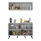 Conjunto Cantinho Do Café Retrô Armário E Aparador 4 Portas M