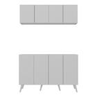 Conjunto Cantinho Do Café Retrô Armário E Aparador 4 Portas M