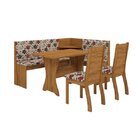 Conjunto Canto Alemão 158cm X 118cm Sunset E 2 Cadeiras Napol