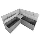 Conjunto Canto Alemão Baú América Com Mesa De Jantar Retangul