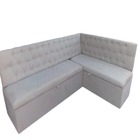 Conjunto Canto Alemão Baú Encosto Captone   Suede (1,20x1,50)