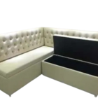 Conjunto Canto Alemão Baú Encosto Captone Suede (1,50x1,50) A