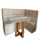 Conjunto Canto Alemão Baú Encosto Quadrado Suede (1,20x1,50)