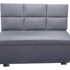 Conjunto Canto Alemão Baú Encosto Ripado Suede 120x45cm Verme