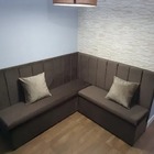 Conjunto Canto Alemão Baú Encosto Ripado Suede (1,20x1,50) Ca