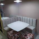 Conjunto Canto Alemão Baú Encosto Ripado Suede (1,50x1,50) Ca