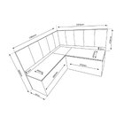 Conjunto Canto Alemão Baú Garden Com Mesa Retangular 120x80 C
