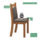 Conjunto Canto Alemão Com Baú Bariloche Mesa Quadrada 90x90 S