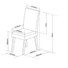 Conjunto Canto Alemão Com Baú Mesa 120x77,8cm Tampo Com Vidro