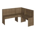 Conjunto Canto Alemão Com Mesa E 2 Cadeiras Ameixa Negra