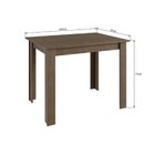 Conjunto Canto Alemão Com Mesa E 2 Cadeiras Ameixa Negra