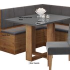 Conjunto Canto Baú Com Mesa De Jantar Retangular 120x80cm De