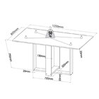 Conjunto Canto Baú Com Mesa De Jantar Retangular 120x80cm Sem